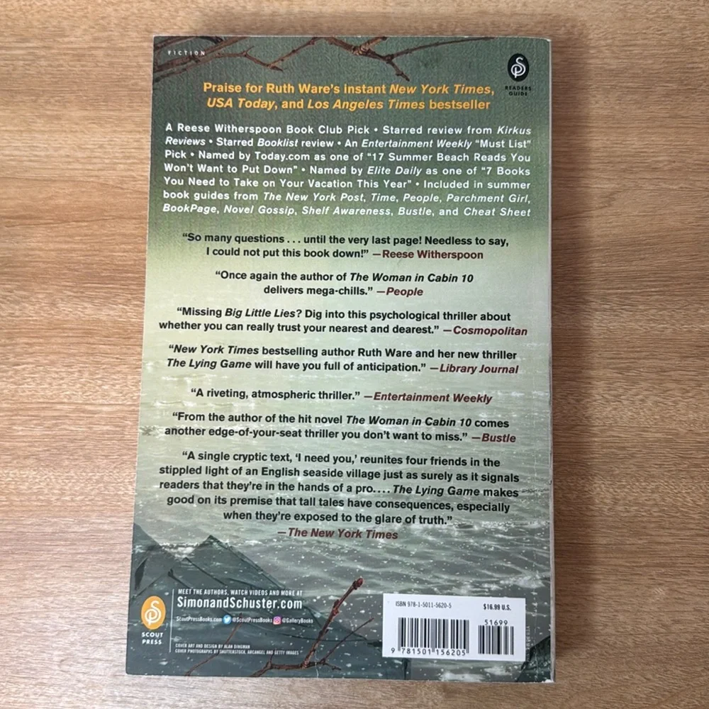 The Lying Game by Ruth Ware Paperback